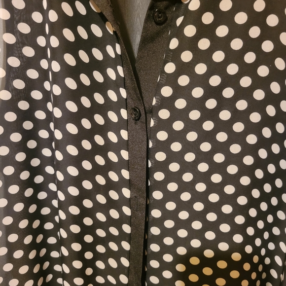 Double zero small polka dot sheer top - Picture 2 of 5